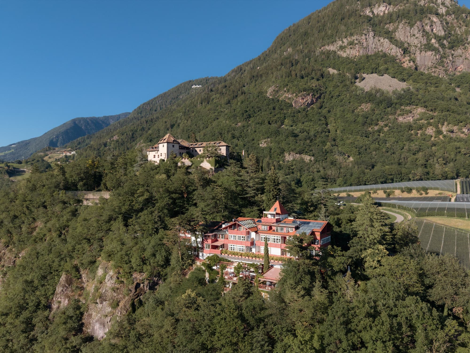 Castel Fragsburg above Merano, at the edge of the Dolomites