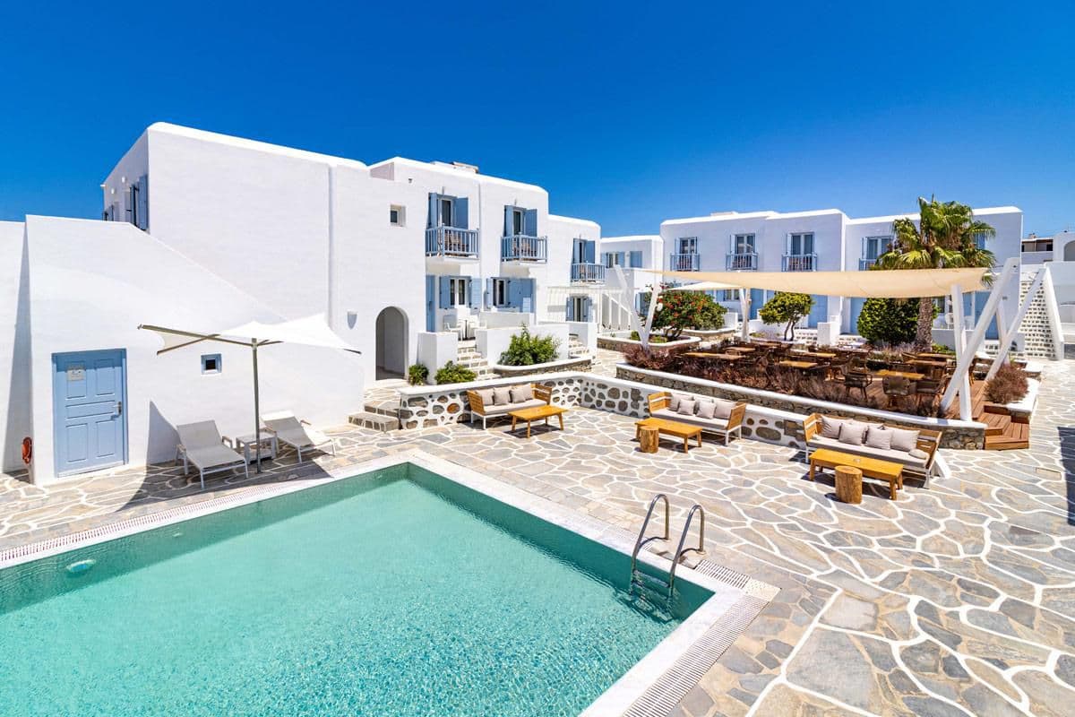 Aeolos Resort: destination wedding venue in Mykonos / Chora 846 00, Greece