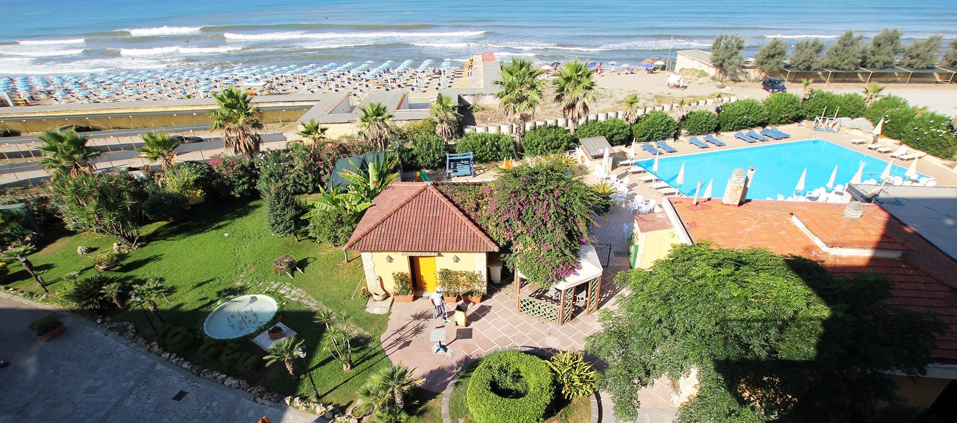 Resort with pool and beach