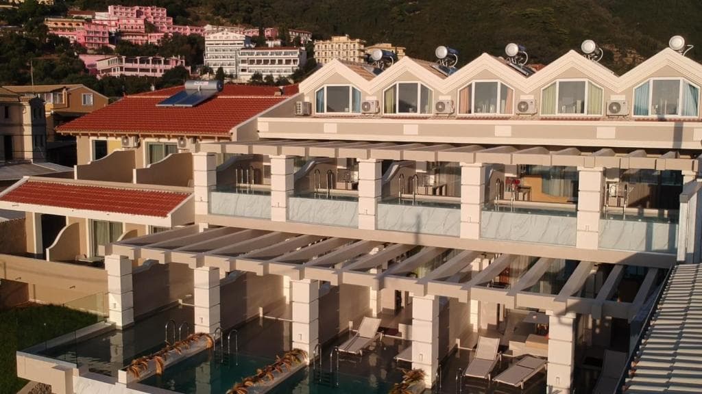 Agios Gordios Beach Resort: destination wedding venue in Agios Gordios 490 84, Greece