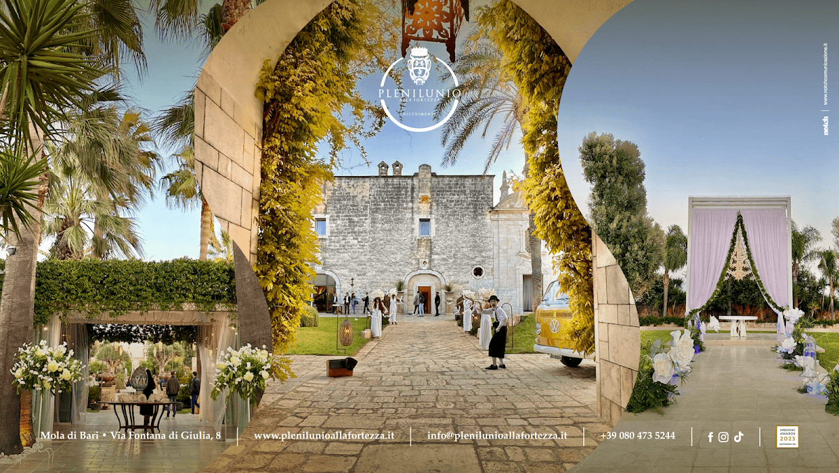 Full Moon at the Fortress Receptions: destination wedding venue in 70042 Mola di Bari BA, Italy