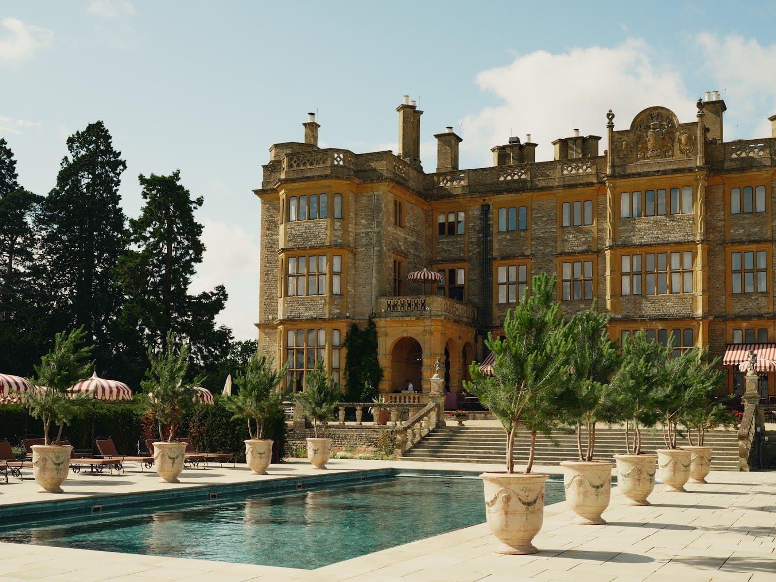 Estelle Manor, the Jacobean-revival hall at Eynsham Park in Oxfordshire