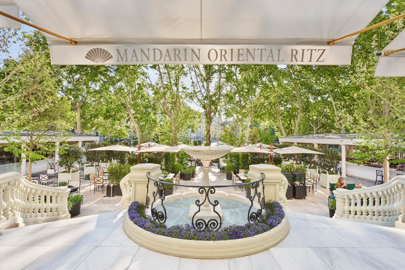The belle époque facade of the Mandarin Oriental Ritz on Madrid’s Plaza de la Lealtad