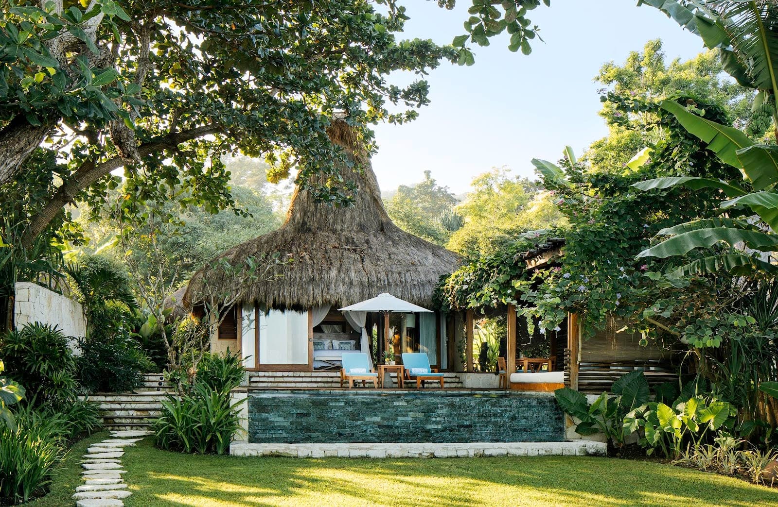 NIHI Sumba, thatched villas above a private beach on the south coast of Sumba in eastern Indonesia