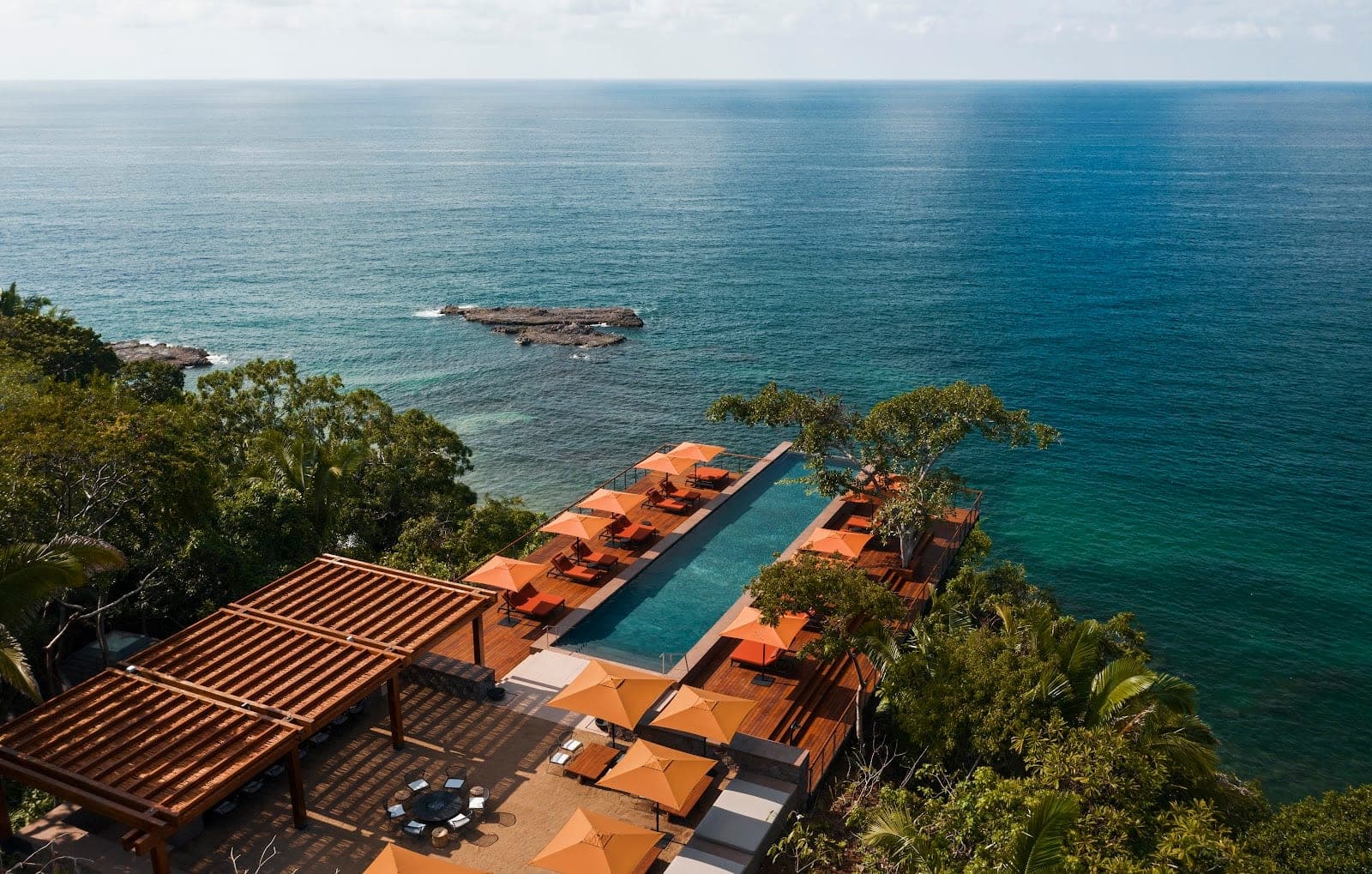 Treehouse villas on stilts among the higuera trees above the Pacific at One&Only Mandarina, Nayarit