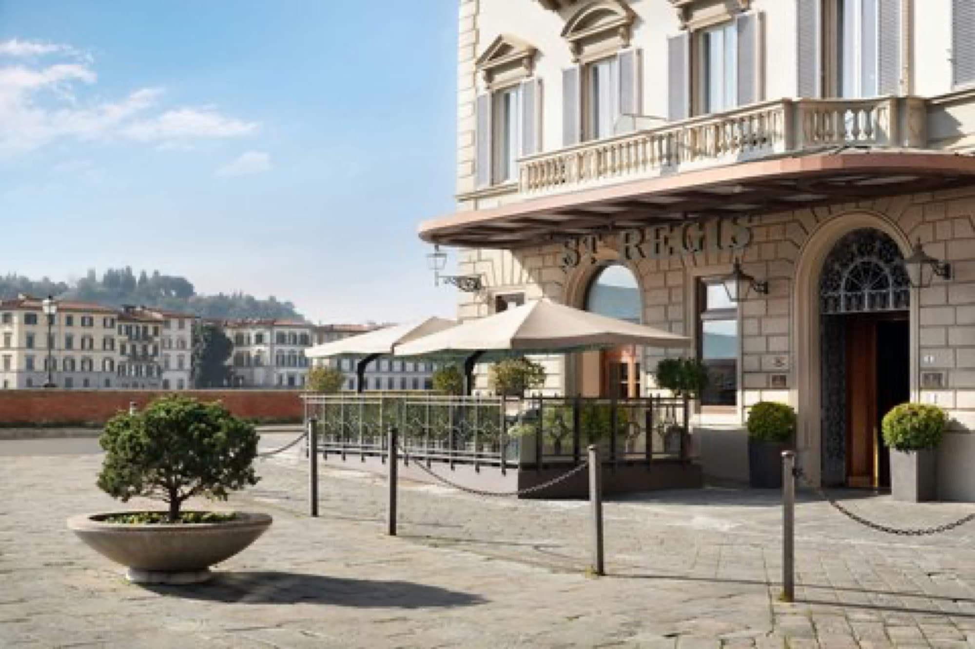 The St. Regis Florence Winter Garden with its glass ceiling