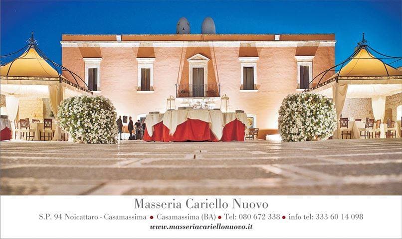 Masseria Cariello Nuovo: destination wedding venue in 70010 Casamassima BA, Italy