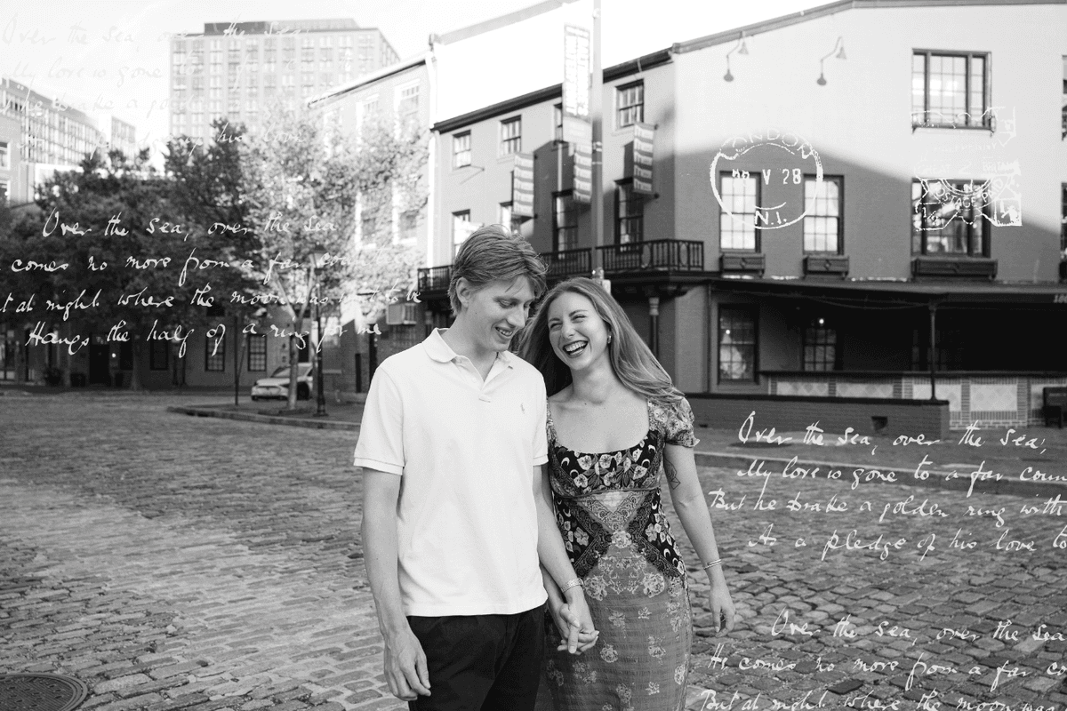 The cover photograph from Katrina & Jacob's wedding site