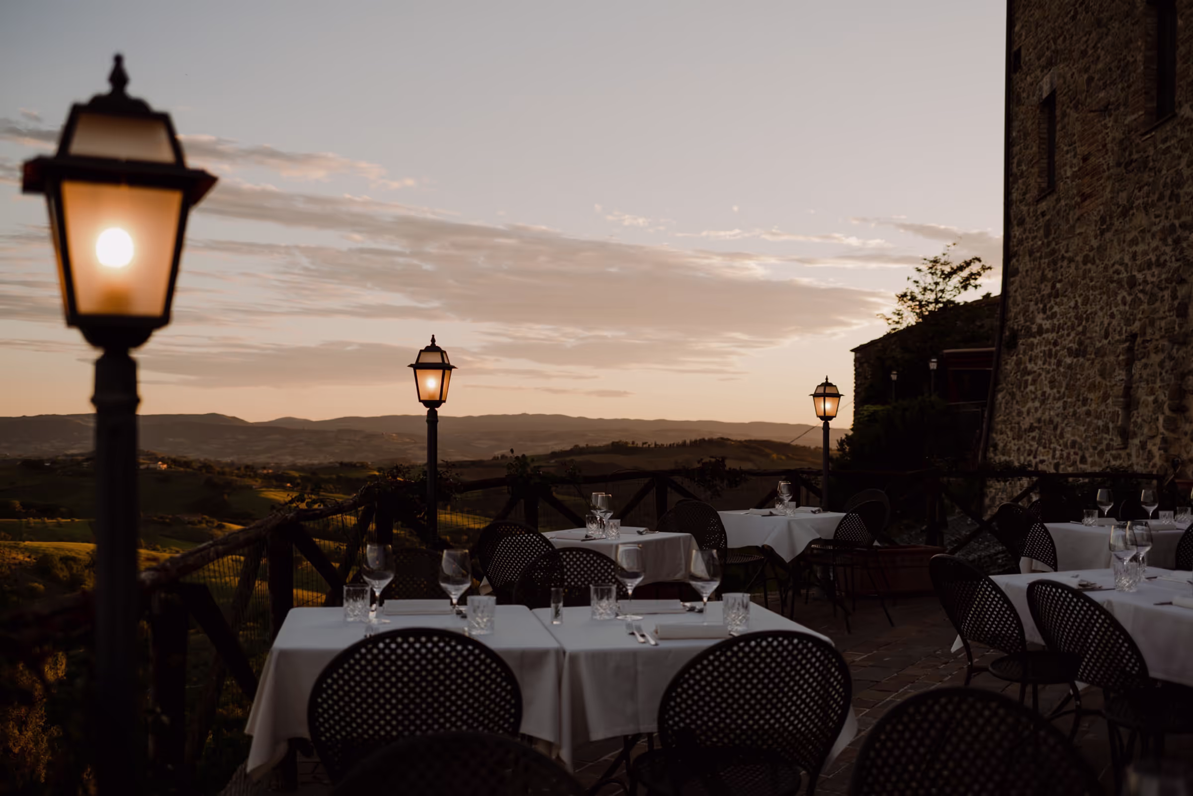 Aethos Saragano views across the Umbrian countryside