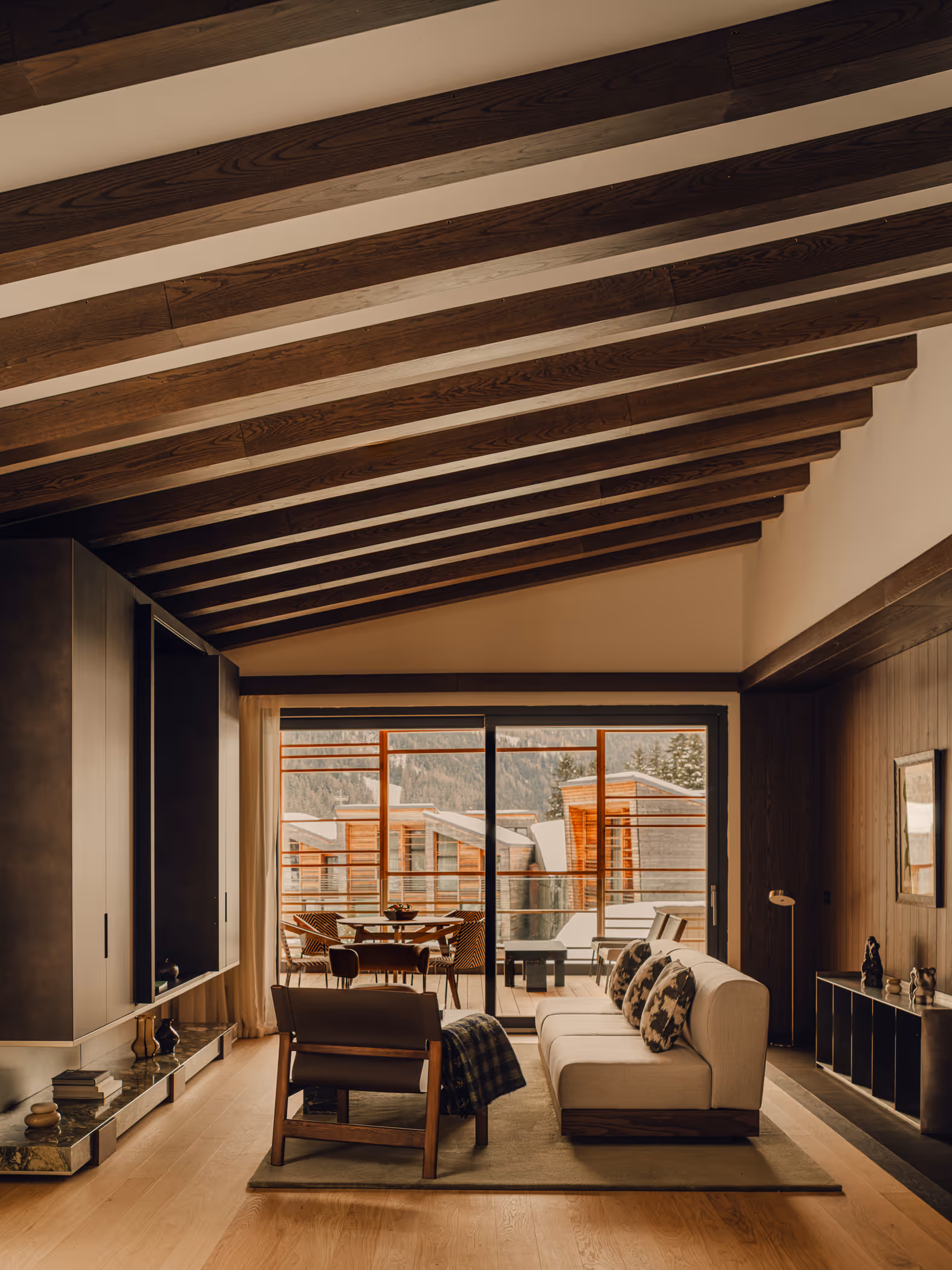 Ceremony space at Aethos Monterosa, Champoluc